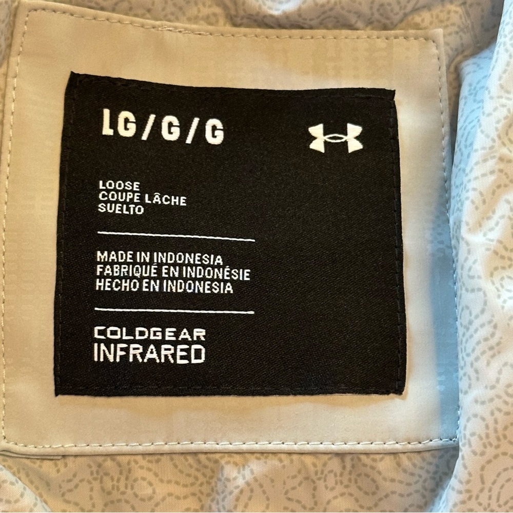 Under Armour 700FP down puffer jacket women’s white grey women’s size L warm NWT - Picture 14 of 15